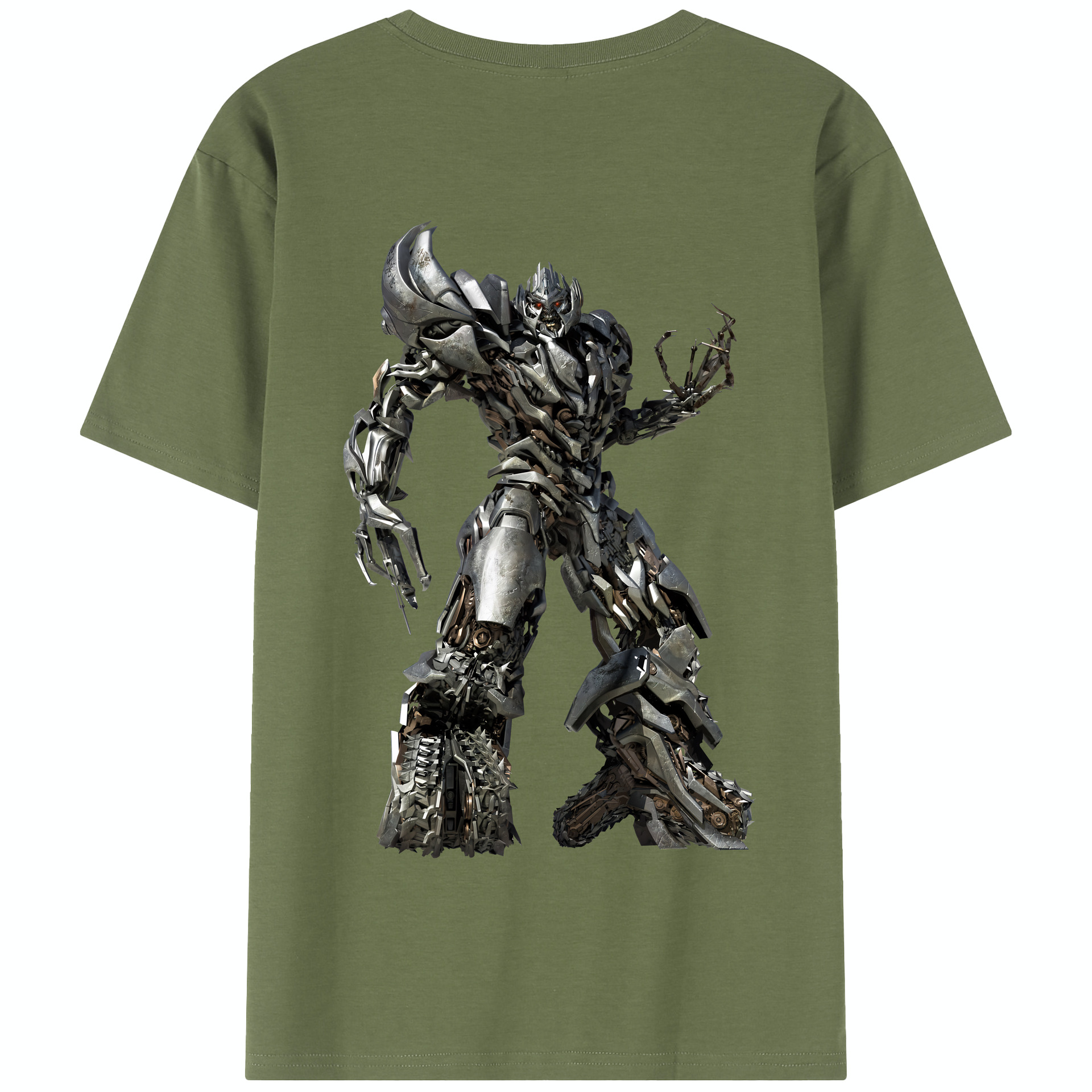 （画像用） Transformers トランスフォーマー 綿100％半袖Tシャツ（背面プリント）
